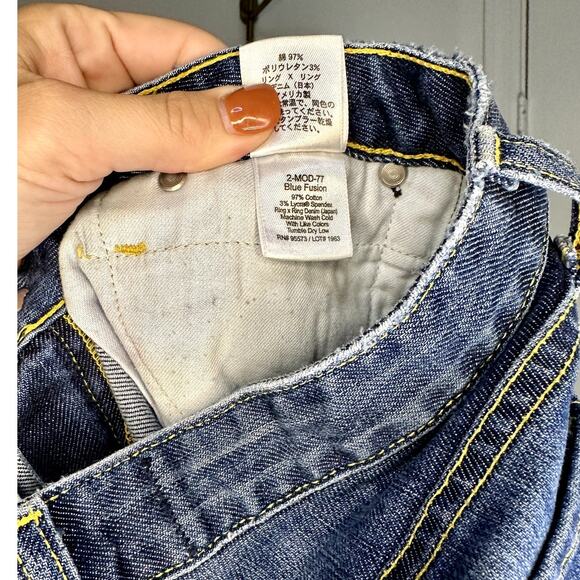 Paper Denim & Cloth Blue Fusion 2-MOD-77 Whiskered Jeans Size 26 - Picture 5 of 5